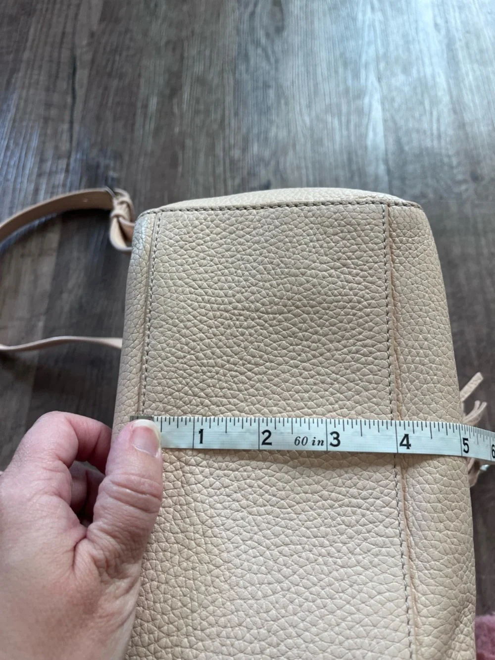 Tory Burch Thea Backpack Mini Pale Pink Pebbled Leather Tassel